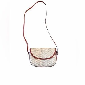 Chic Cream and Brown Crossbody Bag